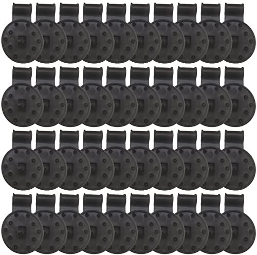 40 Piece Shade Cloth Clips Round, Shade Cloth Heavy Duty Lock Grip, Greenhouse Shade Cloth Fix Clamp, Awning Clamp Grip Tent Clips Accessory For Garden Netting, Sun Shade Net, Shade Fabric Accessories