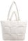 TIAASTAP Puffer Bag für Damen, Shopper Tasche Einfarbig Tote Bag mit Reißverschluss Gesteppte Stepptasche Umhängetasche Hobo Handtasche Groß Schultertasche
