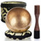 Tibetan Singing Bowl Set with Case – Authentic Plain Design – Meditation Bowl & Sound Bowl with Cushion, Mallet & Guide – Sound Bath Instruments – Yoga Meditation Kit