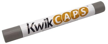 kwikCaps 1 Holz-Reparaturstift Farbe Staubgrau Wachs-Korrekturstift zum Auffüllen von Schrammen Kratzern Flecken auf Möbeln Furnier Laminat Holzboden Massivholz-Parkett Arbeitsplatte Melaminplatten