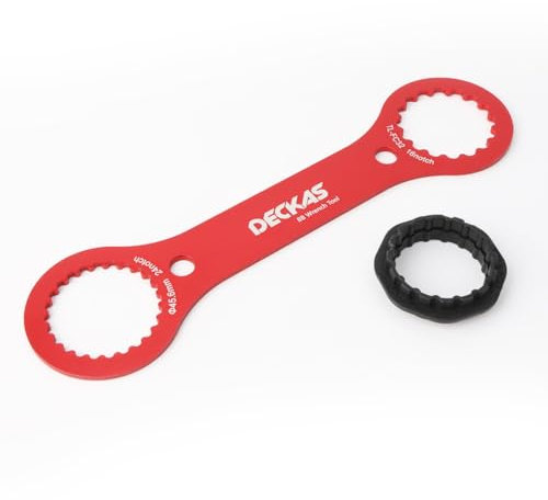 Dfuqanb BB Wrench, Bicycle Bottom Bracket Wrench, Centerlock Tool, Bottom Bracket Remover, Centerlock Tool Wrench, Bottom Bracket Tool, for Bicycle Repairs Red