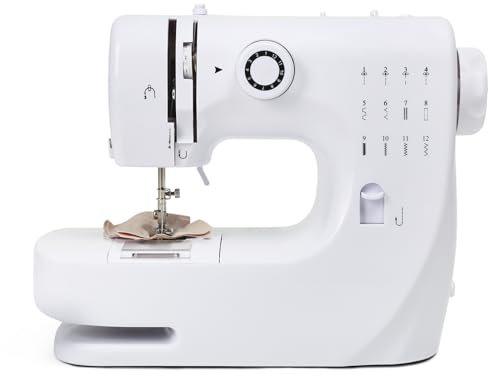 LetCart 12 Stichmuster 609 Nähmaschine, Mini-Nähmaschine, Tragbare Elektrische Nähmaschine für Anfänger, Nähmaschine für Heimwerker, Zuhause und auf Reisen Geeignet