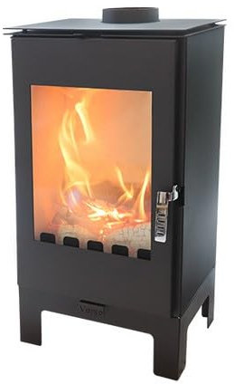 Verso Ina L: Leistungsstarker 7.5kW Holzofen, Kaminofen für effizientes Heizen, robust und stilvoll