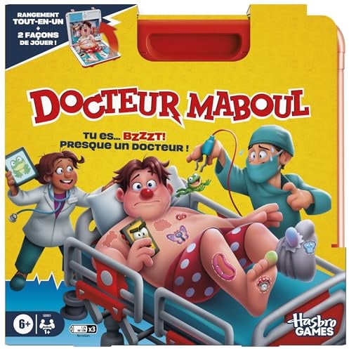Doctor Maboul, elektronisches Brettspiel mit All-in-One-Transportkoffer – französische Version