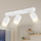 VEKIDOT Deckenstrahler LED 3 Flammig, Deckenleuchte Strahler Schwenkbar, Modern Weiß Deckenlampe Spot GU10, Wandstrahler Deckenspot für Küche Wohnzimmer Schlafzimmer (Ohne Leuchtmittel)