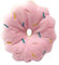 Fockety Welpenspielzeug, Zähneknirschen Lindert Langeweile, Donut-förmiges, Quietschendes Plüschspielzeug für Heimtierbedarf (Rosa)