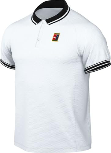 Nike Herren Heritage Poloshirt, White/Black, XL
