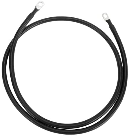 RATCHROLL 1 Pc Universal Battery Inverter Cable 5/16 Lug 4.5FT Battery Cable 4 AWG Gauge Black Tinned Copper