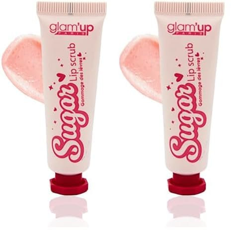Glam'Up Paris - Soin Sugar Lip Exfoliant et Hydratant - Lip Scrub - Gommage au Sucre Pour les Lèvres - Élimine les Peaux Mortes (Lot de 2)