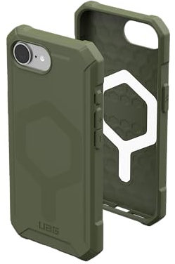 Urban Armor Gear Essential Armor MS Case compatibile Apple iPhone 16e Custodia (Ricarica wireless/magnetica ottimizzata, protezione da cadute da 4,6 m) verde oliva