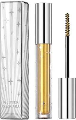 Question Beauty Glitzer Mascara | Langanhaltende Leichte Glitzer Mascara | Farbenfrohe Diamant Glitzer Mascara | Wischfeste Wasserfeste Mascara | Volumengebende Mascara Für Frauen Mädchen