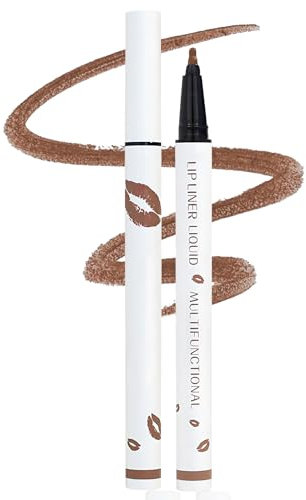 Lipliner, 2025 Neu Lipliner Wasserfest, 2-in-1 Langanhaltender Lippenkonturenstift mit Mattes Finish, Hochpigmentiert und Geschmeidig, Konturieren Sie Ihre Lippen (#012, 0.6ml)