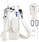 WuGU Sac de Bouteille d'eau pour Stanley Tumbler, 1.2L / 40oz Porte-Bouteille avec Bandoulière Réglable et Téléphone Sac, Résistant aux Chutes, pour Sport, Camping, randonnée, Gym, Cyclisme (Beige)