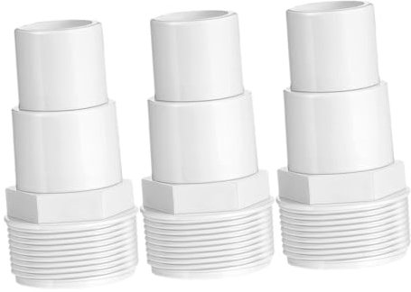 CLISPEED 3Stücke Pool Pumpenadapter Ersatzteile Für Poolpumpen Gewinde Verbindungselemente Für Schwimmbadfilter Hochwertige Kunststoffadapter Für Poolreparatur
