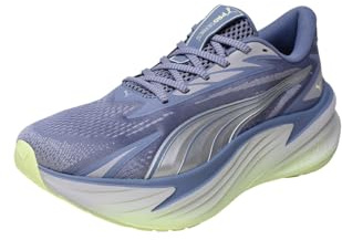PUMA Maxima PRO - Scarpe da Corsa Unisex su Strada, Colore Grigio Argento Vibrante e Nebbia-Mela, Numero 40, Spritz di Mela Grigio Argento Vibrante, 43 EU