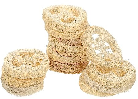 Cabilock 1 Jeu Porte- En Luffa Avec Système De Drainage Panier À Sans Perçage Porte- De Cuisine Porte- Créatif Pour Beige 15 pièces