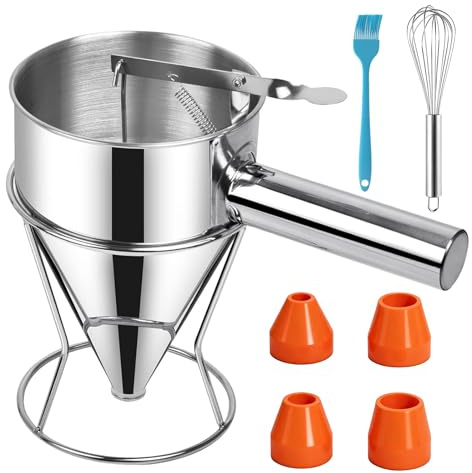 Teigportionierer Pfannkuchen Teigspender Teigportionierer Edelstahl für Pfannkuchendesserts (1200ML)