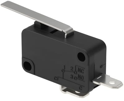 Create idea Micro-interrupteur de Fin de Course à 2 Broches avec Levier VMN-15 125/250 V CA avec Détection d'action Mécanique de Contrôle de Courant