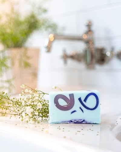 Handmade Vegan Blue Raspberry Soap - Natural Fruity Scented Bar for Gentle Skin-Friendly Cleansing, Hydrating, Cruelty-Free, Palm Oil-Free, Artisan Bath & Shower, 100g