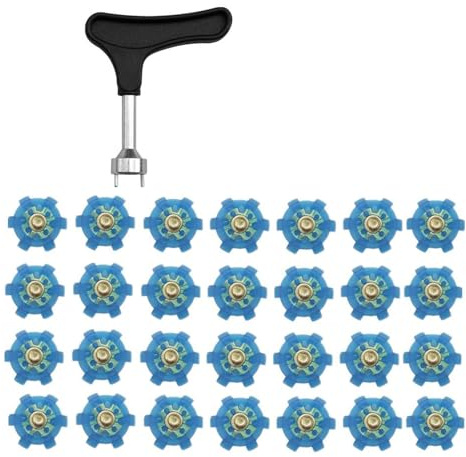 MALSSE 28 tacos para zapatos de golf, pinzas para zapatos de golf, para una tracción segura en verdes húmedos y bunkers impermeabilizados, accesorios para zapatos de golf