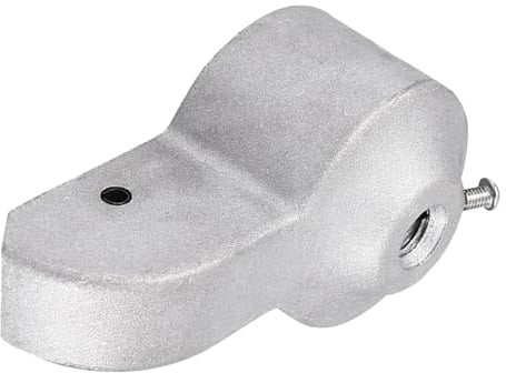 Homoyoyo Fahnenmastrolle für 2 Zoll Fahnenstangen aus Aluminium | Nylonrolle, Kompatible Schachkappe, Top Ball Kappe Enthalten, für Außenanwendung, Silber