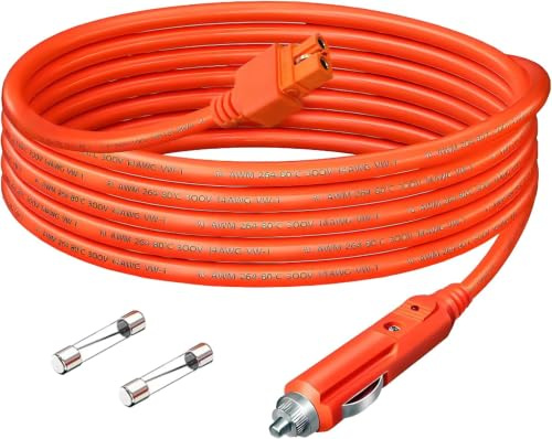 XT60i auf Zigarettenanzünder Kabel, 14AWG 12V/24V Ladekabel für Powerstation & Solargenerator – Kompatibel mit ECOFLOW, Anker, DJI – 2m Verlängerungskabel für Auto, Wohnmobil