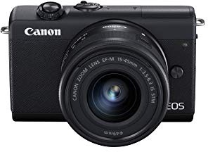 Canon EOS M200 Mirrorless Camera with EF-M 15-45mm IS STM Lens Kit, White - 24.1MP APS-C Sensor, 4K Video, and Dual Pixel AF (Renewed)