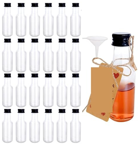Bouteilles Jus Plastique Lot De 98 Mini Bouteilles Hermétiques En Plastique, 30 Ml, For Mariage, Fête, Extérieur