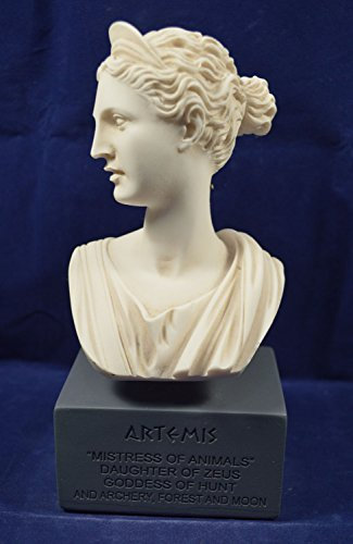Artemis Skulptur Diana Statue Antike griechische Göttin der Wildnis Museum Reproduktion Büste