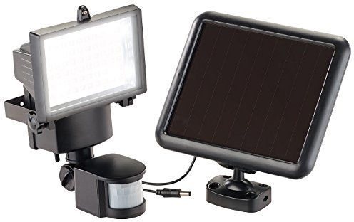 Luminea Solarfluter: Solar-LED-Wand-Fluter für außen, mit Bewegungssensor, 600 Lumen, IP44 (Wandfluter aussen, LED Wandfluter außen, Dachrinnenleuchten Bewegungsmelder Nachtlicht Funktion)