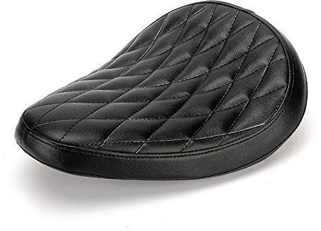 Triclicks Universal Schwarz Motorrad Solo Sitz für Harley Honda Yamaha Kawasaki Suzuki Sportster Bobber Chopper Custom