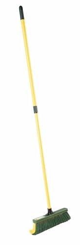 florasun Steuber Balai à Griffes avec Manche télescopique, 35 cm de Large, Jaune, Argenté.