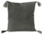 nielsen HOME Kissenbezug Zoe, 45x45 cm, Dunkelgrau (Anthrazit), Baumwolle, Quasten, Bommel, Dekokissen mit grober griffiger Haptik, Zierkissen, Sofakissen, dekorativ und elegant