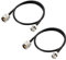 sourcing map 2 Stück Koaxialkabel RG58 N Stecker auf BNC Stecker Koaxialkabel für Amateurfunk 20 Zoll
