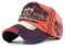 CHENNUO Vintage Basecap Distressed Snapback Caps Trucker Hat Baumwolle Baseball Cap Freizeit Outdoor Kappe Unisex (Orange)