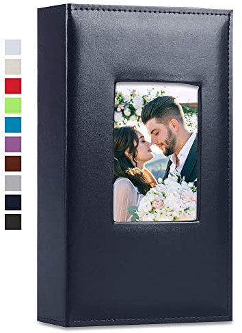 Vienrose Fotoalbum Einsteckalbum für 300 10x15 Fotos Lederbezug Extra Große Kapazität für Familien Hochzeit Jahrestag Baby Urlaub