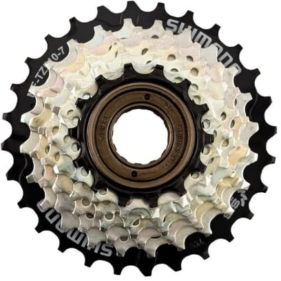 Shimano Unisex - Adult F-TZ510 7 Speed Screw Wreath, Brown/Black, 14-16-18-20-22-24-28