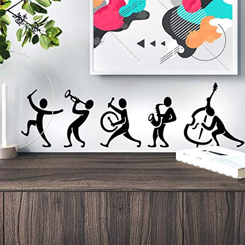 Adhesivo de pared para decoración de habitación, sala de estar, decoración del hogar, vinilo de cocina, dormitorio, papel pintado, notas extraíbles, cita de danza, impresión de tambor musical