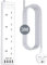 LENCENT Extension Lead with USB C Port, 4 Way Outlets Power Strip with 1 USB-C and 3 USB Slots, Multi Power Plug Extension Socket with 3M Braided Extension Cord for Home Office, 3250W 13A
