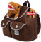 Naturally KIDS Rucksack Kinder m Spielzeug ab 2 Jahre Junge, Mädchen, Kindergartenrucksack Mädchen, Geschenk Mädchen 3 Jahre, Brauner Dino Rucksack