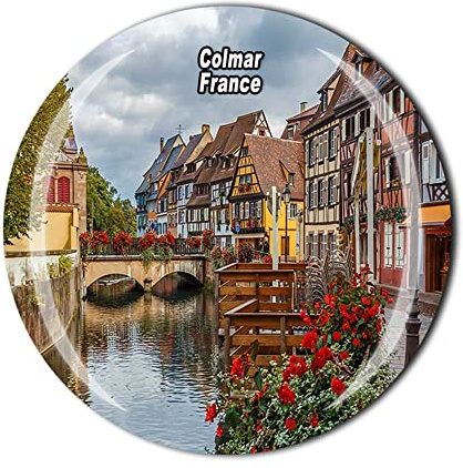 Colmar Frankreich Kühlschrankmagnet 3D Kristall Souvenir Geschenk Sammlung Küche Dekor Kühlschrank Magnet Aufkleber