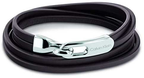 Calvin Klein Lederarmband für Herren Kollektion WRAPPED & BRAIDED Braun - 35000110