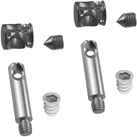 Evotrade Kit de 50 pièces - quincaillerie complète pour assemblage assemblage de meubles - baril 10 mm + grain M6 + tige + boussole (tige L. 45 mm)