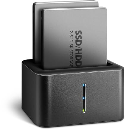 Axagon ADSA-D25 Station d'accueil de disques de stockage USB 3.2 Gen 1 (3.1 Gen 1) Type micro-B Noir