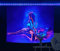 NYRZT Kleiner Schwarzlicht-Wandteppich für Erwachsene - Brennende Liebhaber, Sexy UV-Reaktiv, Nacktes Mädchen, Neon-Wandbehang für Paare, Schlafzimmer Dekoration, 94 x 73,7