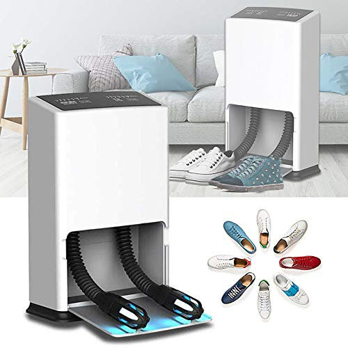 Sèche-Chaussures, Sèche-Chaussures électrique Domestique Dispositif de stérilisation UV Désodorisation à l'ozone Sèche-Chaussures Intelligent et Silencieux Chauffe-Pieds, Double
