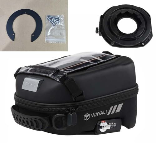 Tankrucksäcke Passwort Kraftstofftankrucksack mit Tankadapterring Navigationspaket Aufbewahrungstasche für Yamaha MT FZ 09 03 15 25 YZF R6 R1 R3 R25 R15 XSR Tracer 900 XJR 1200 1300 FZ6 FZ8