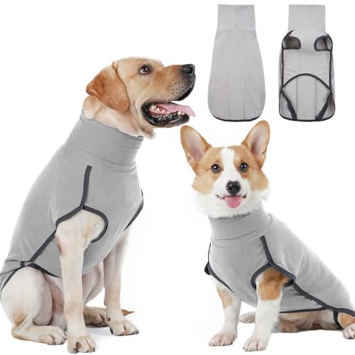 Hjyokuso Hundepullover - Fleece Pullover für kleine, mittelgroße & große Hunde - Warmer & Leichter Hundepulli, Winter- & Outdoorhundemantel, Hundejacke