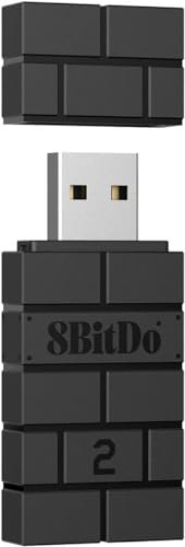 8 bitdo Wireless USB Adapter 2, USB Bluetooth Adapter for Switch,PC,PS Classic,Android,macOS,Raspberry Pi,Retro freak System Compatible with Xbox Series/One,Joycon,Switch Pro,PS5,PS4,PS3 Controller