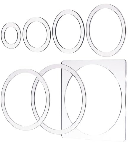 HERMIT TOOLS Pack of 7 Big Circle Inlay Template |Router and Decorative Templates for Woodworking -2
